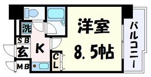 ラナップスクエア三宮プライムの物件間取画像